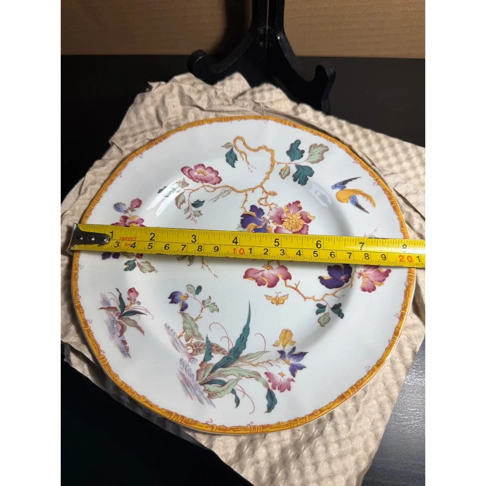 Wedgwood Devon Rose Georgetown Chinoiserie Japonesque England Floral Bird 5pc
